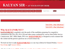 Tablet Screenshot of kalyansir.net